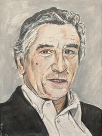 Robert De Niro, Portrait, Acryl auf Leinwand